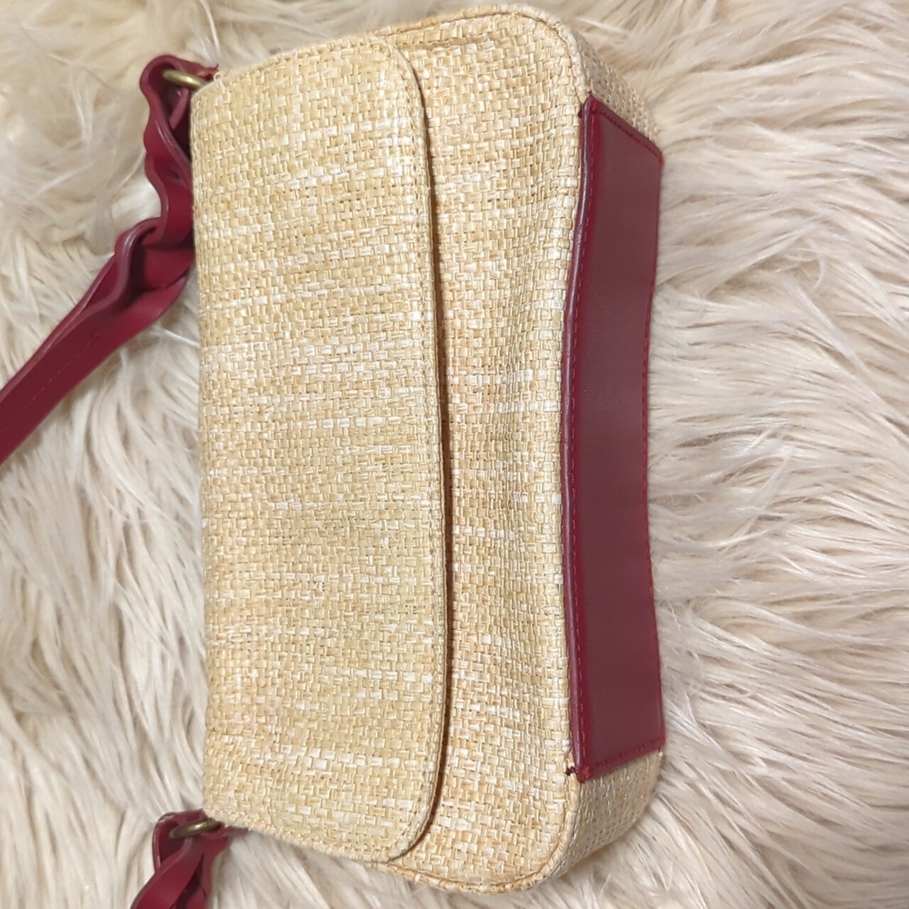 Small Mini straw like material Etienne Aigner bag purse - Picture 5 of 11